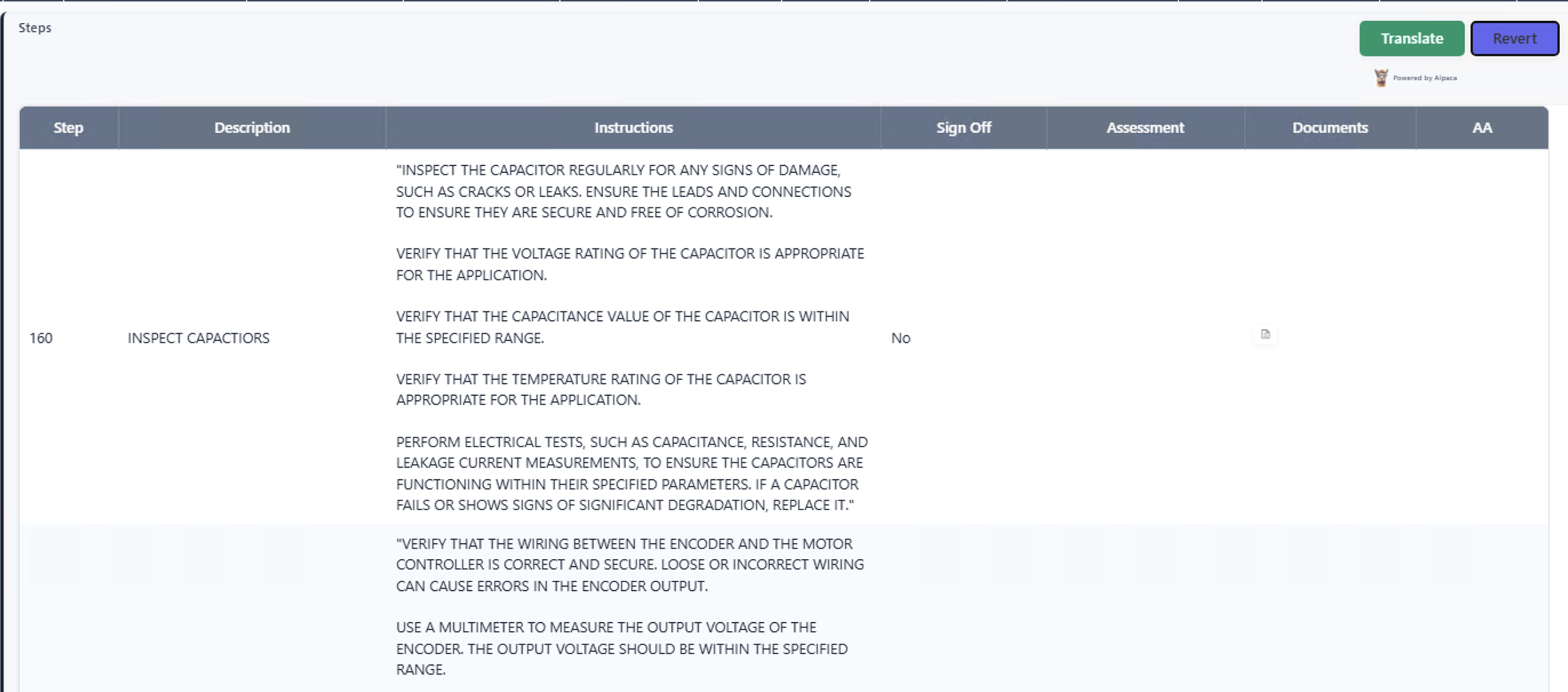 Comments translated to English